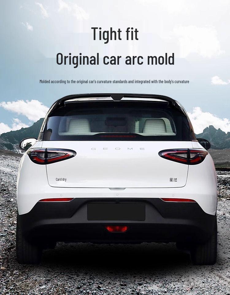 Geely Xingyuan Gloss Black Sporty Rear Spoiler & Air Deflector - No-Drill Installation