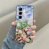 For Infinix Hot 50 5G Phone Case Heart Flower Soft Liquid Silicon Cover For Infinix Hot 50 Pro Plus Cases hot50 Protection Shell