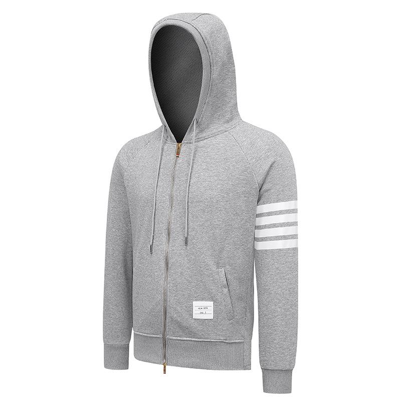 THOM BRIELLE Plus Velvet Four-Bar Sweater: Thick, Warm, Trendy Casual Jacket