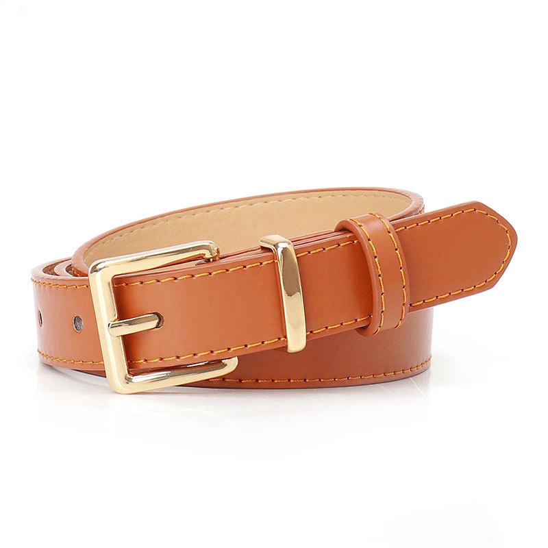 Chic High-End Women's Alloy Belt - Stylish Pin Buckle for Jeans - Versatile Student Accessory
