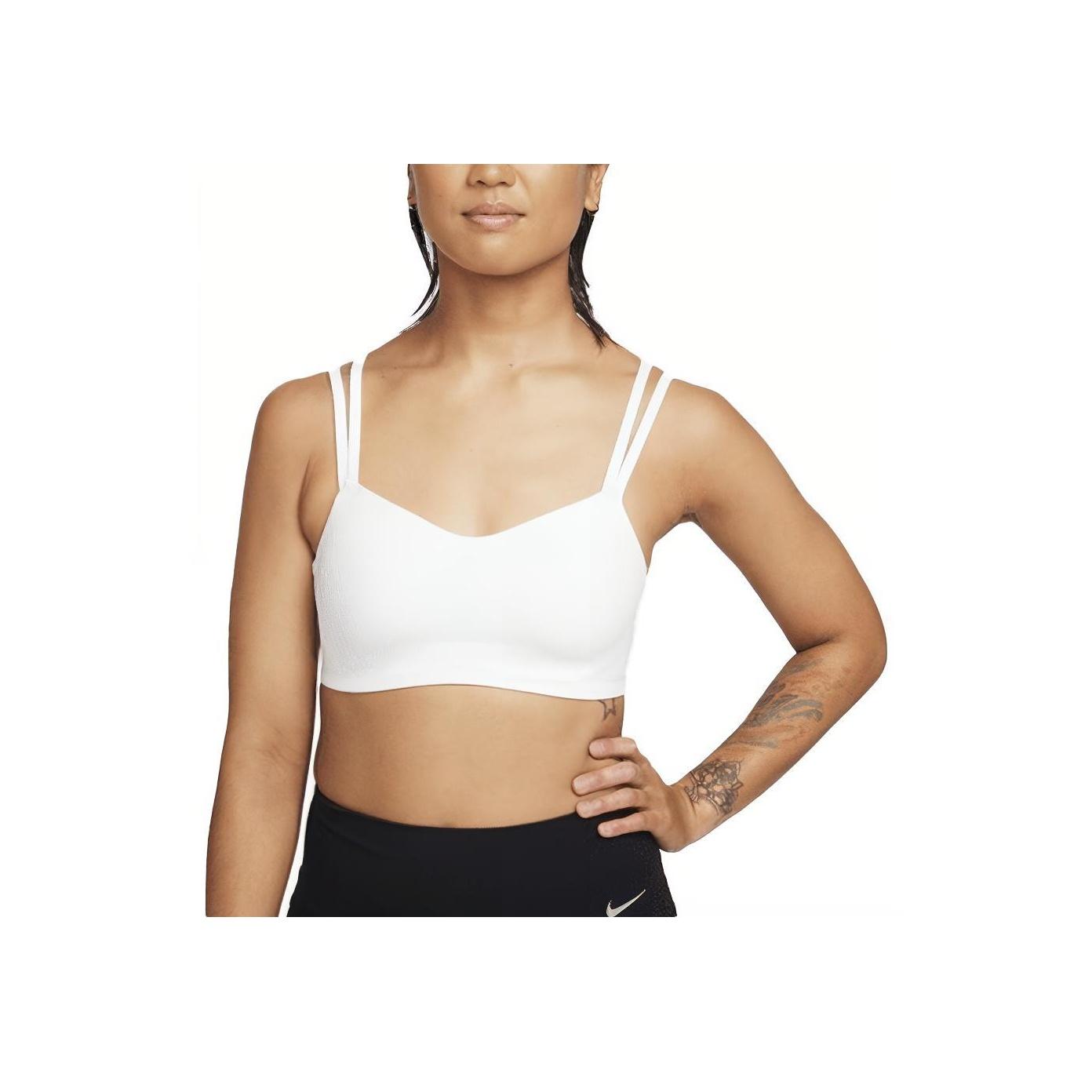 Nike Zenvy Air Series Strappy Solid Padded Sports Bra Women underwear White DO6608-100 XS