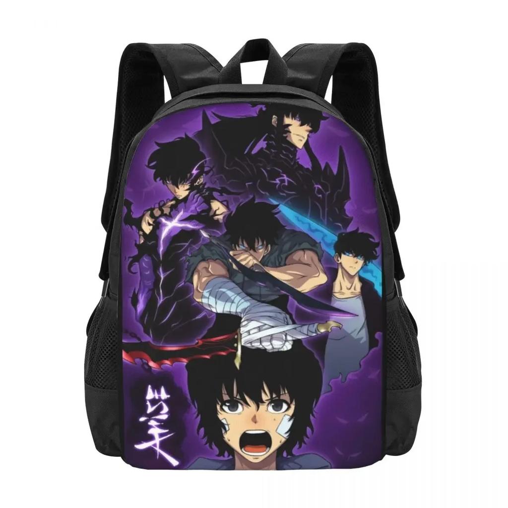 Solo Leveling Travel Laptop Backpack, Business College School Computer Bag Gift for Men & Women