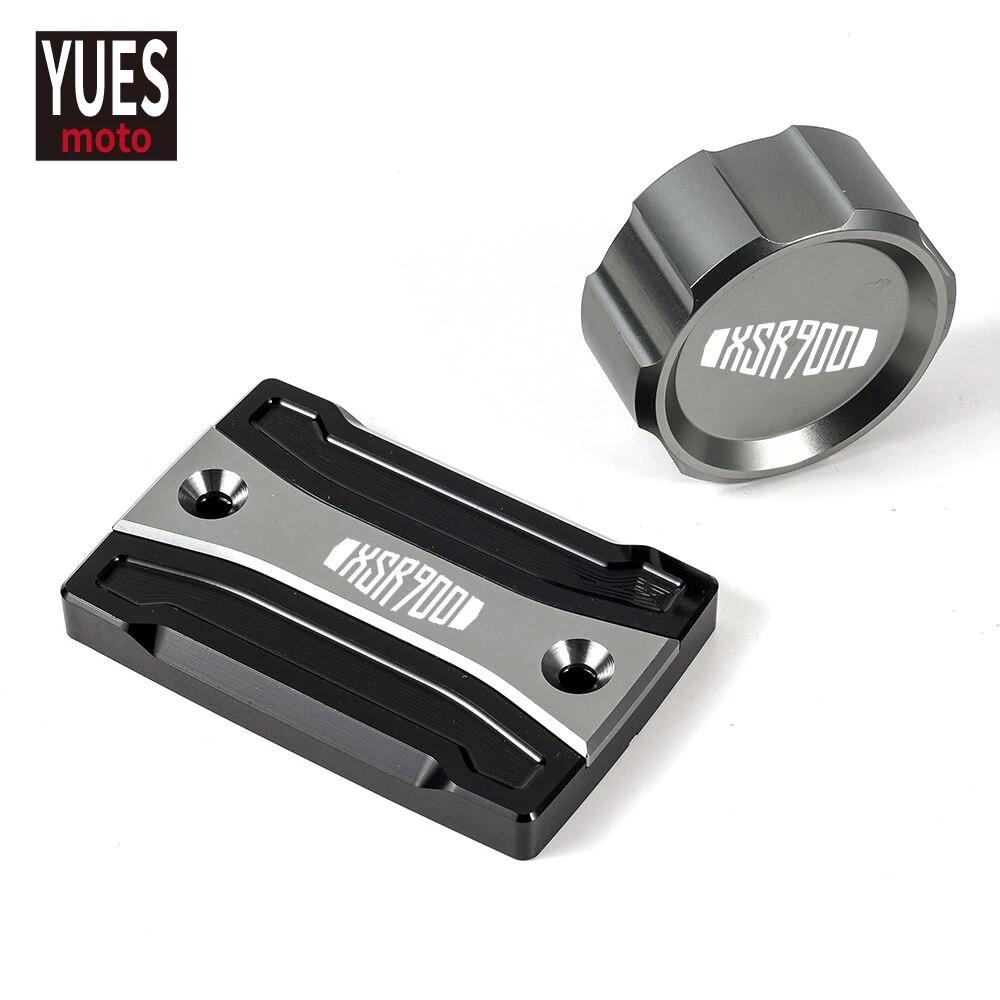 Motorcycle Accessories CNC Front & Rear brake Fluid Cylinder Master Reservoir Cover Cap For Yamaha XSR900 Tracer XSR 900