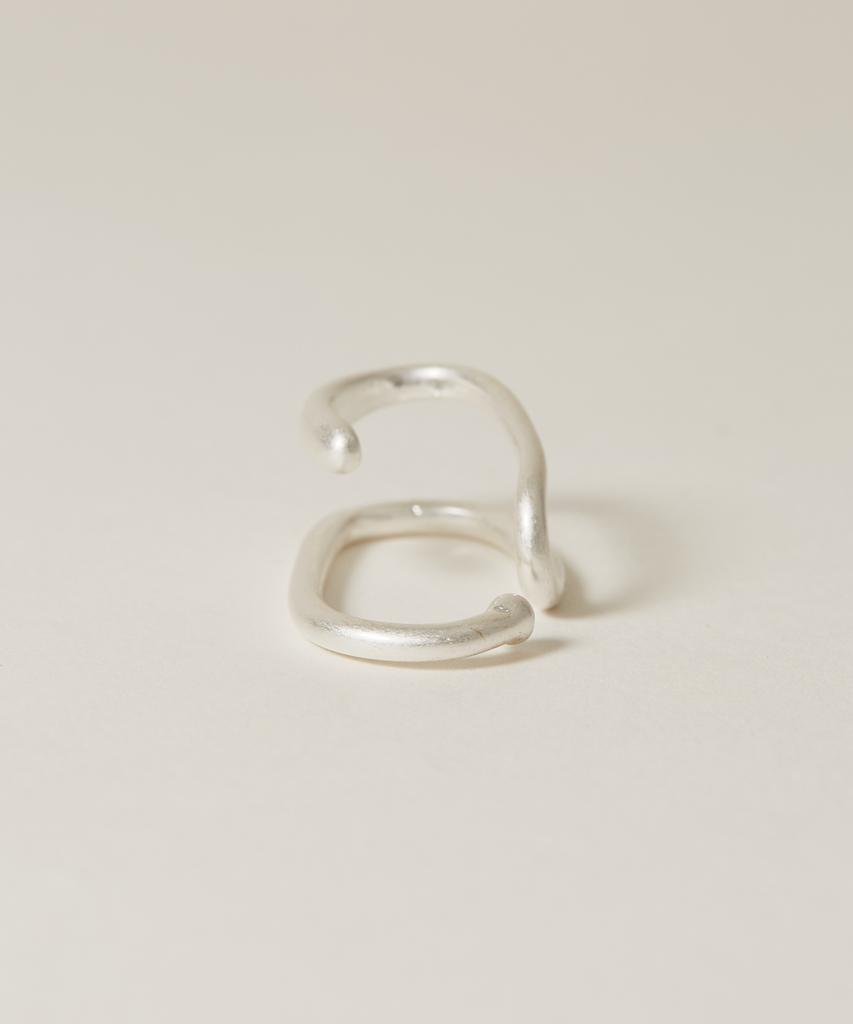 Novice Tokyo Double Line Antenna Ear Cuff / Silver