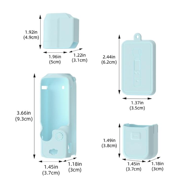 Durability Silicone Cover Compatible for Pocket 3 Camera Cover Protective Case For Full Body And Screen Protections