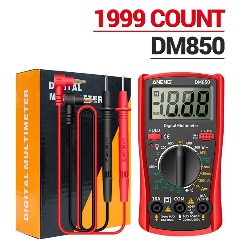 A-neng Dm850 Automotive Multimeter Rms Multimeter Voltage for Smart Voltmeter Pliers Amper Capacimeter Electric Tools