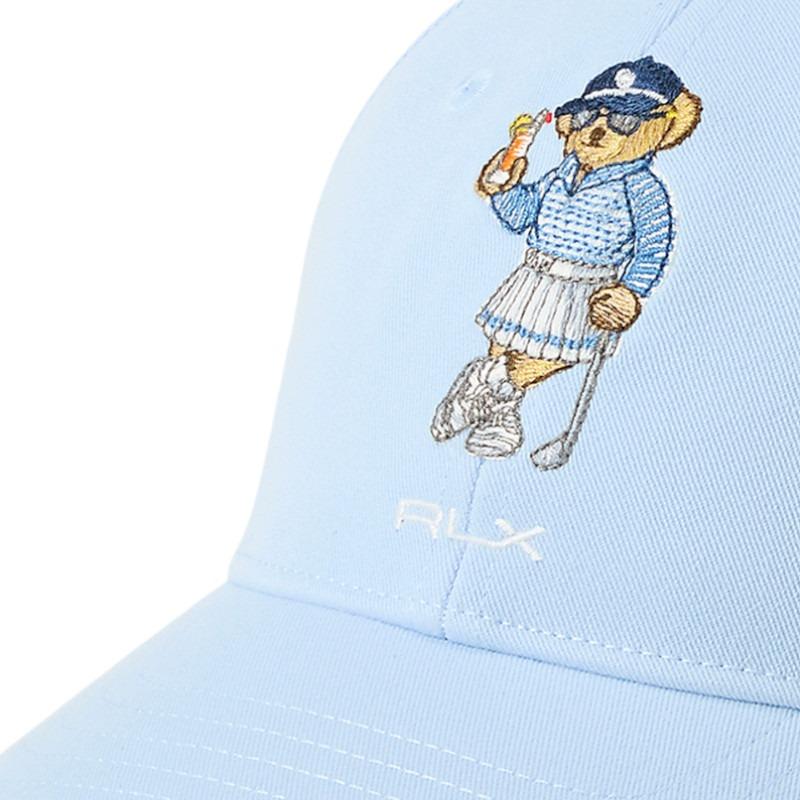 Polo Ralph Lauren Bear Embroidery Polyester Baseball Cap Women's Cold Spring Blue WAXGHGS0J420075