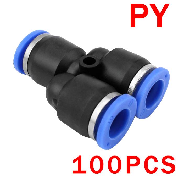 20/50/100 STÜCKE Pneumatische Armaturen Schnellverbinder Luftschlauch Rohrverbinder Kunststoff PU PY 4mm 6mm 8mm 10mm 12mm Push In Pluglug