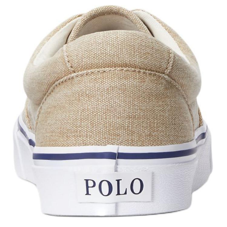 Polo Ralph Lauren Keaton Lace-Up Round Toe Low-Top Canvas Shoes Men Sneakers Brown MAPOFTW0CT20529250