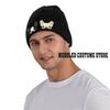 Czapka z wzorem buldoga francuskiego Vintage Graphic Knit Hat Retro Streetwear Miękka Ciepła Pomysł na prezent na Dzień Ojca Prezent dla mężczyzny i kobiety