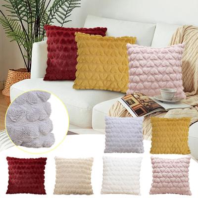 Modern Minimalist Pillows, Plush And Winter Pillows, Living Room Sofas, Heart-shaped Cushions, Pillowcases