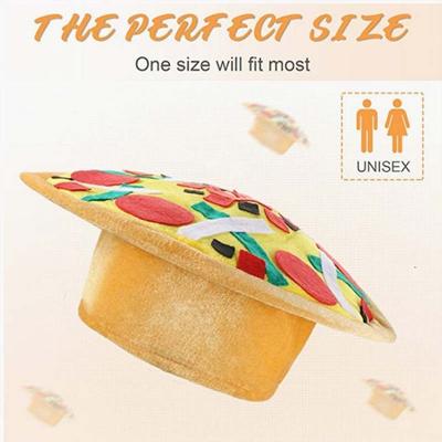 Neujahr Halloween Pommes Hut Stoff Personalisierter Taco Haarreif Sombrero Gelb Kreativer Pizza Hut Kopfbedeckung