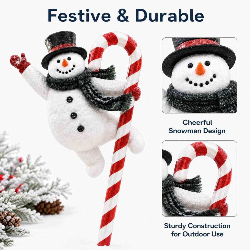 Christmas Garden Stake Ornament, Holiday Yard Decoration for Outdoor Garden