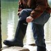 Protective Footwear for Men Neoprene Rubber Work Rain Boots Size 11 US
