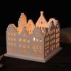 Silicone Resin Houses Moulds Candlestick Moulds Home Ornament Moulds Silicone Texture for Art and Craft Enthusiasts