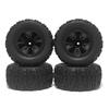 4PCS 90mm 12mm Hex Monster Truck Rubber Tires Off Road Buggy Wheel for 1/14 RC Car Wltoys 144010 MJX Hyper Go 14209 14210 RC Car