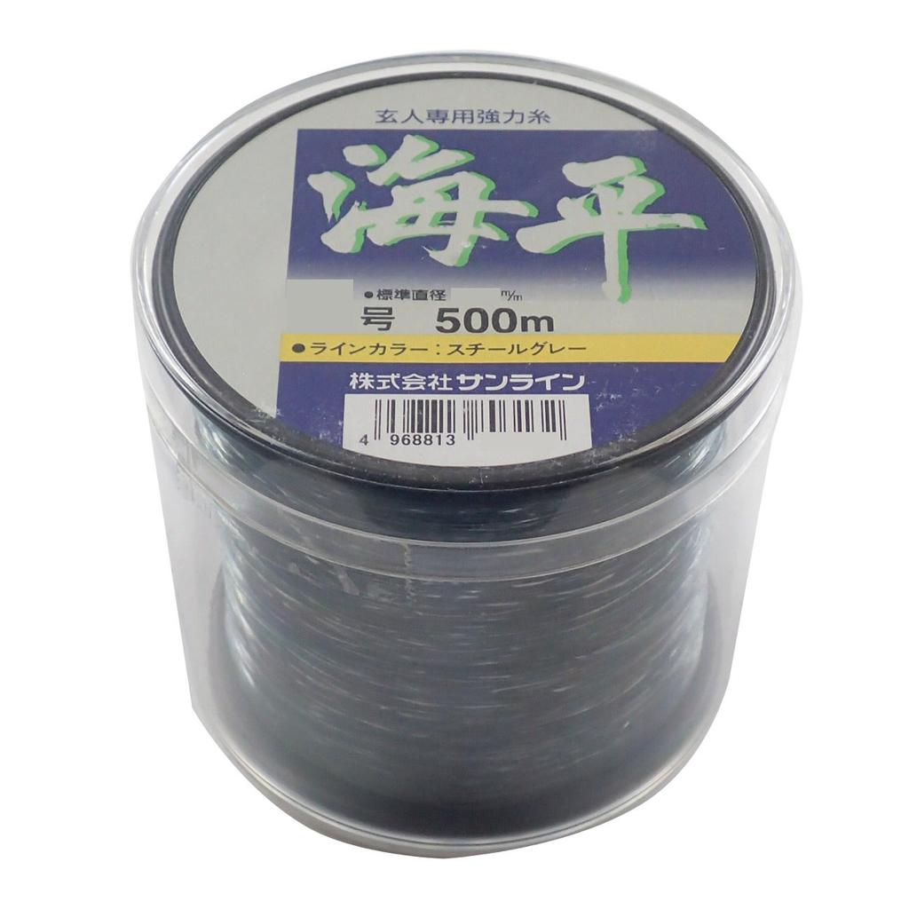 SUNLINE Kaihei Nylon Line, 500m, No. 12, Steel Gray