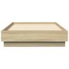 Bed Frame without Mattress Sonoma Oak Finish 75 x 190 cm Engineered Wood