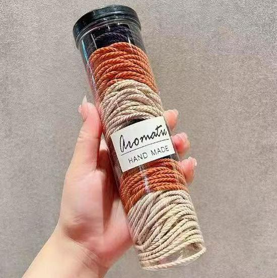 100 Durable Seamless High Elastic Hair Ties with No Damage Barrel Pack