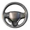 DIY benutzerdefinierte Lenkradabdeckung für neue Fit City Jazz 2014 2015 HRV HR-V 2016 Vezel 2015-2017 Ledergeflecht für die Lenkung