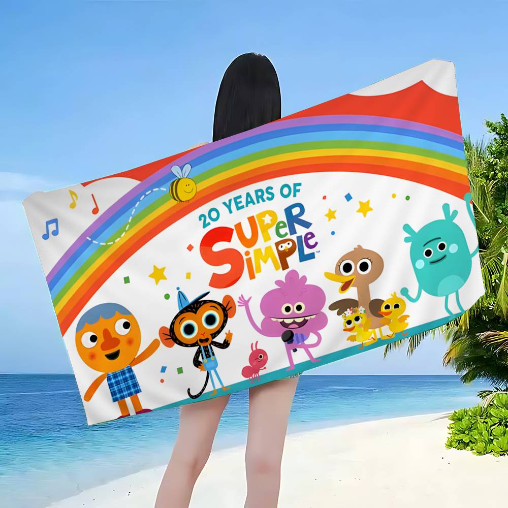 S-Super S-SimpleS Songs Microfiber Beach Towel Absorbent Quick dry Soft Yoga Swimming Resort Mountain Climbing Towel