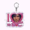 Pfp Sephiroth Acrylic KeyChain Pendant Key Ring I Love My Boyfriend Girlfriend Pink Heart Keyring for Bag Pendant Jewelry Gifts
