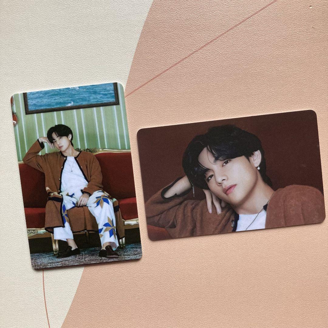 

[USED] BTS Bangtan Boys Taehyung V BE Unreleased Lucky Draw Trading Cards 2 Pieces