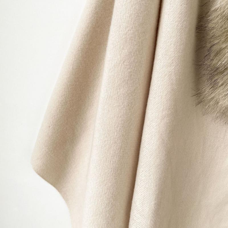 New solid color fox hair scarf women's imitation cashmere scarf autumn and winter high sense versatile winter warm shawl