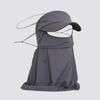 Ice Silk Sunscreen Hats Mask Women Men Summer Breathable Outdoor Sports Hat-Brim Thin Traceless Facemask Uv Protection Caps