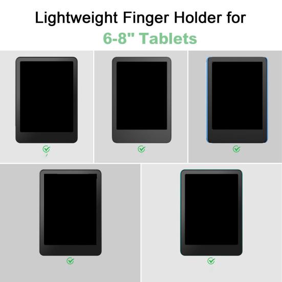 Alça de Mão de Silicone para Tablets Kindle Universal Alta Elasticidade Segura Leve Leitor de E-book Alça de Dedo Suporte de Punho para Acessórios Kindle