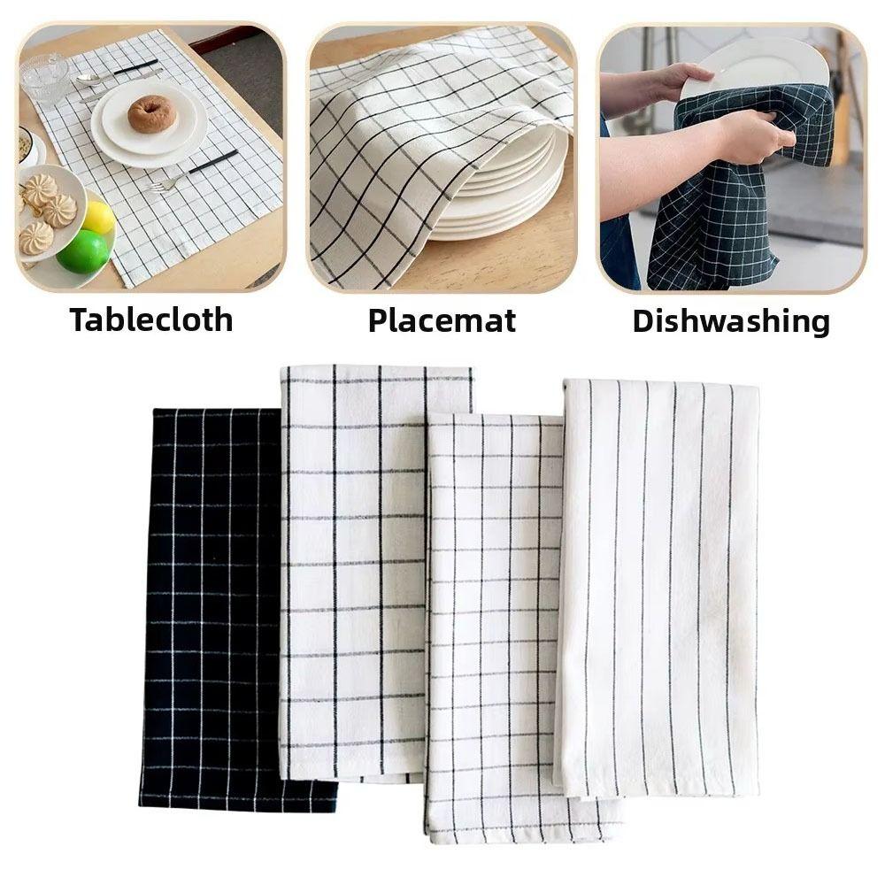 New 40x60cm Tablecloth Super Absorbent Nordic Style Kitchen Dish Towels Easy Wash Cotton Photoaphy Baund Cloth Home Decor
