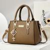 Simple and large-capacity hot-selling handheld women's bags 2026 new fashionable and versatile PU material single shoulder oblique span small