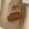 New Vintage Handbag Shell Lock Bags Chic Women's Purse Handmade Lay Bags Stylish Retro Women's Handbags Chain Crossbody Bags