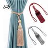 Long Fringe Curtain Holders 1 Pair Tassel Tiebacks Decorative Ties Elegant Fringed for Window Curtains Door Home Decor
