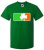 Reality Glitch Clover Irish Flag T-Shirt - Funny St. Patrick’s Day Irish Drinkin