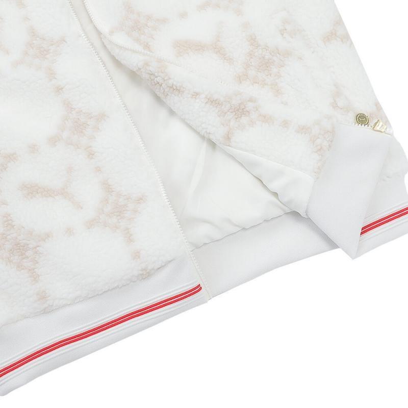 Puma Serie Capodanno Giacca in Pile Uomo Versatile Moda Collo Alto Giacca Bianco 631421-92