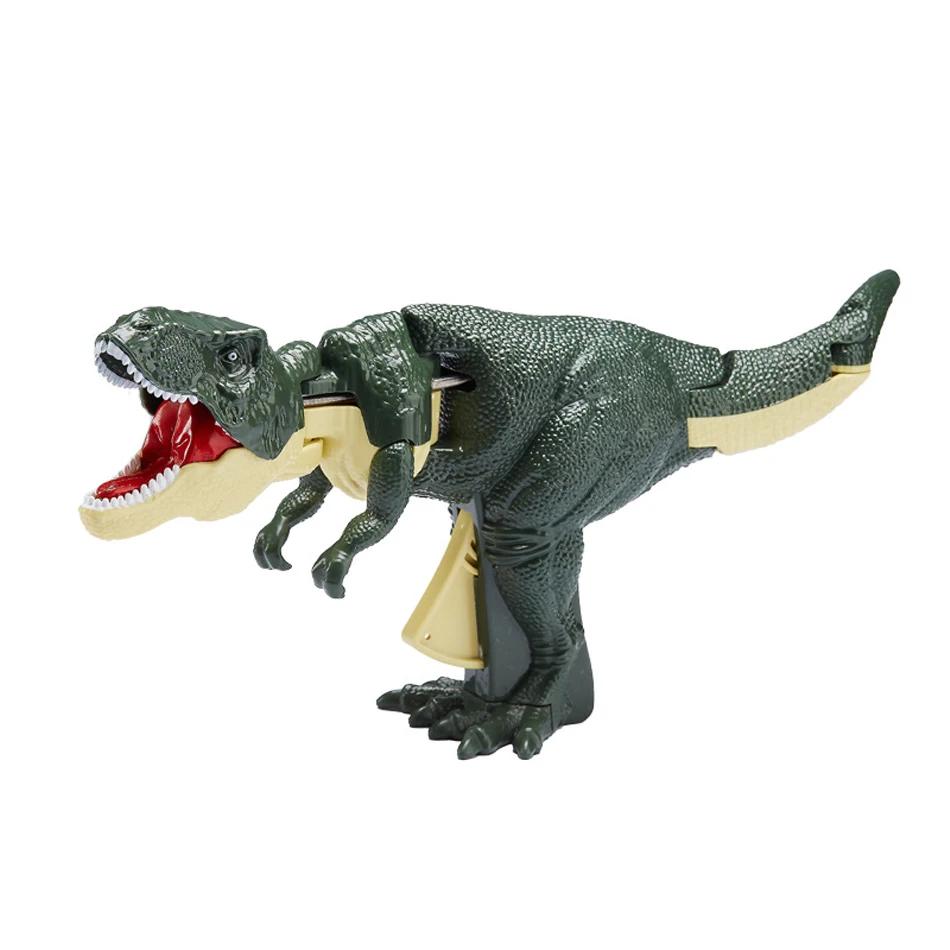Children Decompression Dinosaur Toy with Sound Hand-operated Telescopic Swing ZaZa Dinosaur Fidget Toy for Kids Xmas Gift