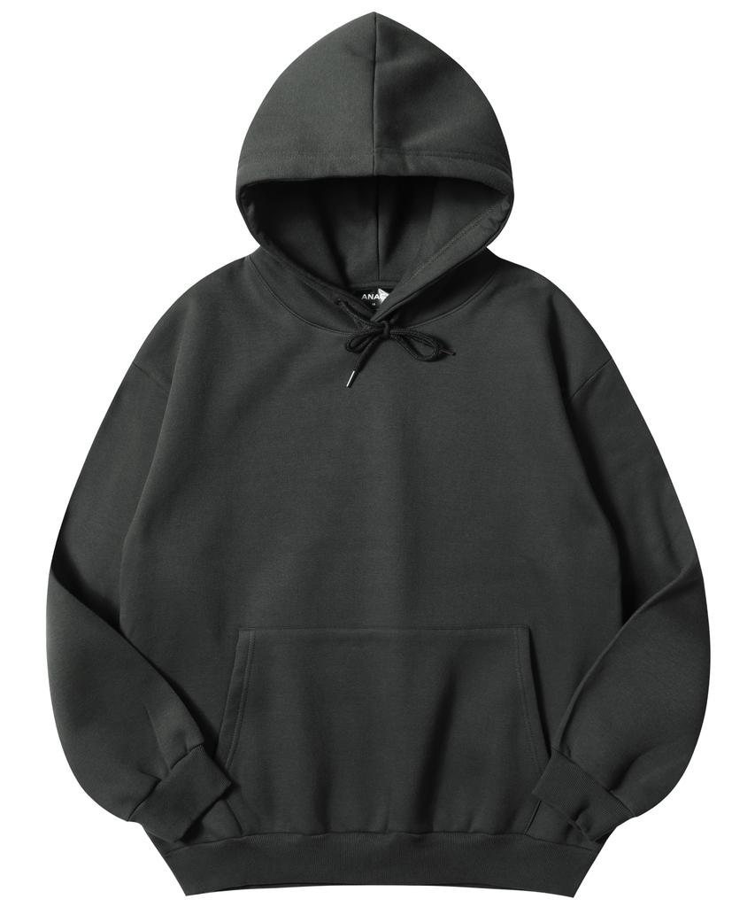 Relaxed Oversized Plain Hoodie_Gray