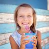 5Pcs Drinking Straws Food Grade BPA Free Smooth Edge Pixel Themed Novelty Juice Straws Party Decoration