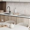 Vinyl Panel with Decor for Kitchen or Bathroom 120x60 Cm Natural Stone Pattern