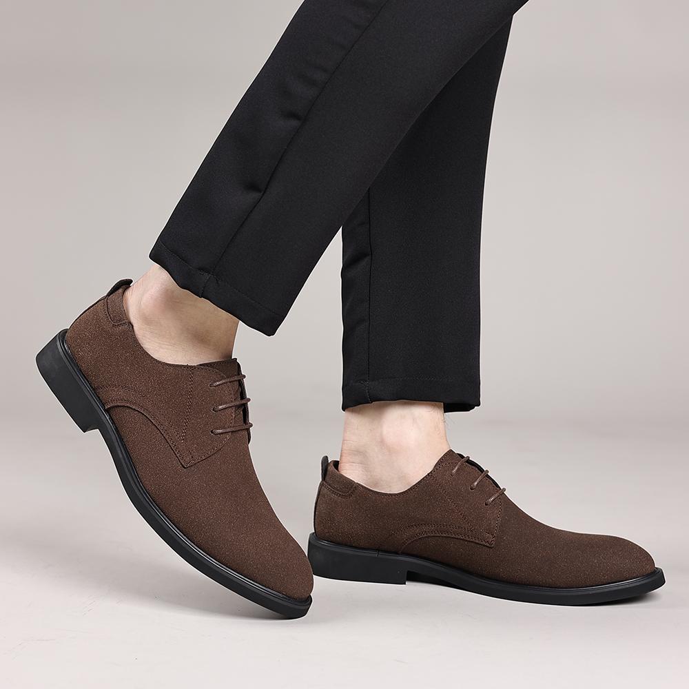Fashion Luxury Men Oxford Shoes High Quality Suede Leather Shoes for Men Business Casual Shoe Lace Up Men Party Wedding Shoes Plus Size