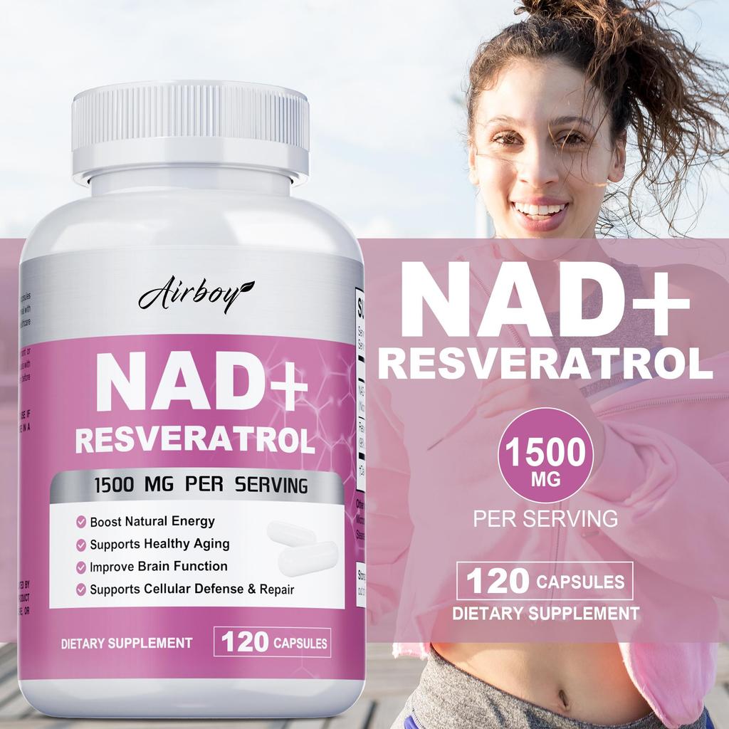 Nad+ 1200mg + Resveratrol 300 mg Antioxidans