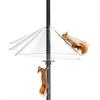 Squirrel Proof Baffle for Bird Feeder Pole Squirrel Baffle with Stainless Steel Spring Squirrel Barrier Guard On Bird Feeder Pole for Garden Patio