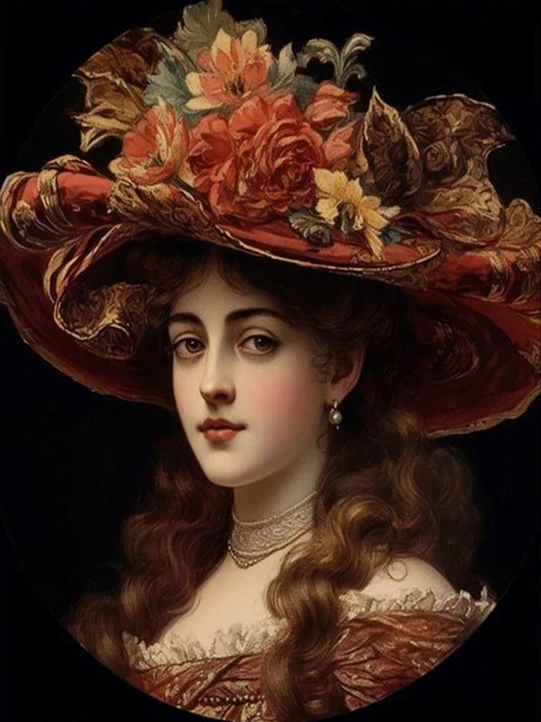 

Алмазная картина, новая коллекция 2024, благородная и элегантная женщина, сделай сам, полная квадратная круглая дрель, стразы, вышивка, шляпа, наборы для вышивки крестом, мозаика для девочек Round drill 30x40cm