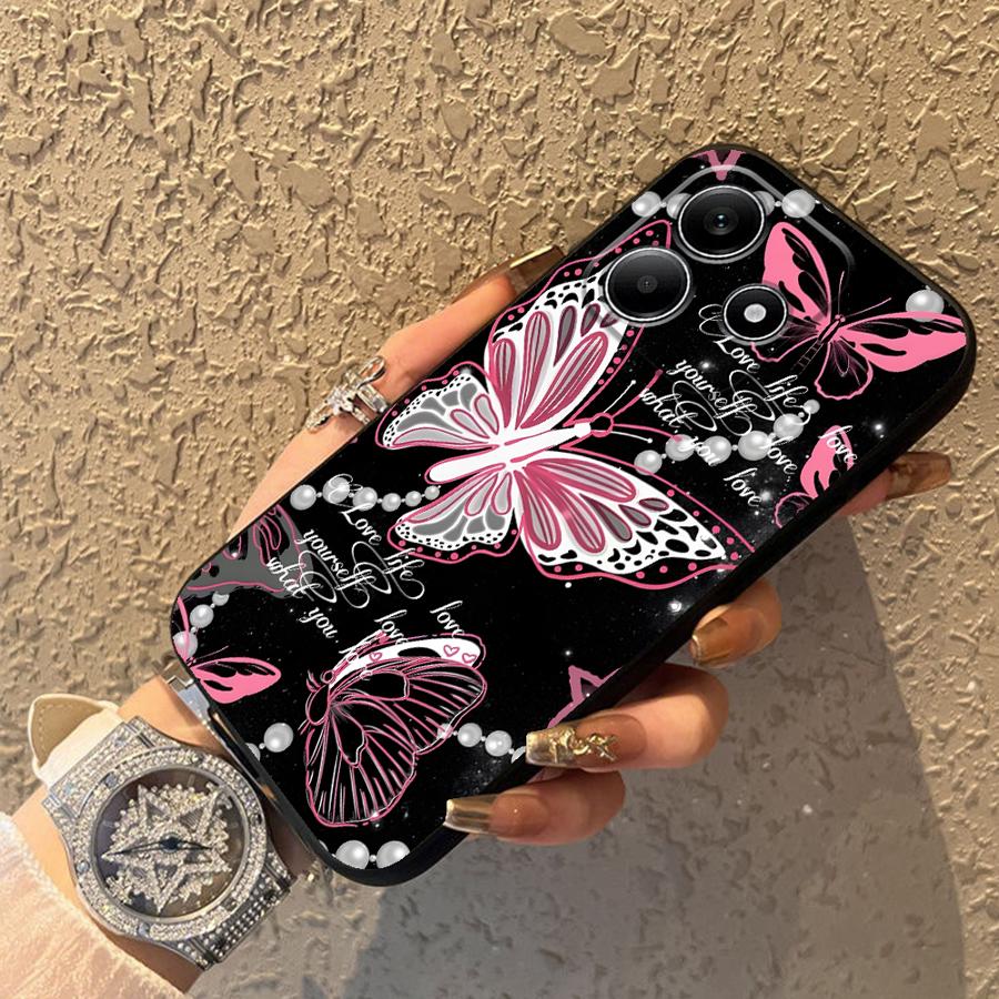 Simple Butterfly Phone Cover Case for Xiaomi Redmi Note 14 13 Pro Plus 14C 10 12C 13C 12 11 9 8 7 A1 K80 A4 A5 A3 A1 K40 A2