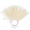 50 Pcs/set False Nail Tips Fan Nature Clear Finger Full Card Nail Art Display Practice Polish All for Manicure