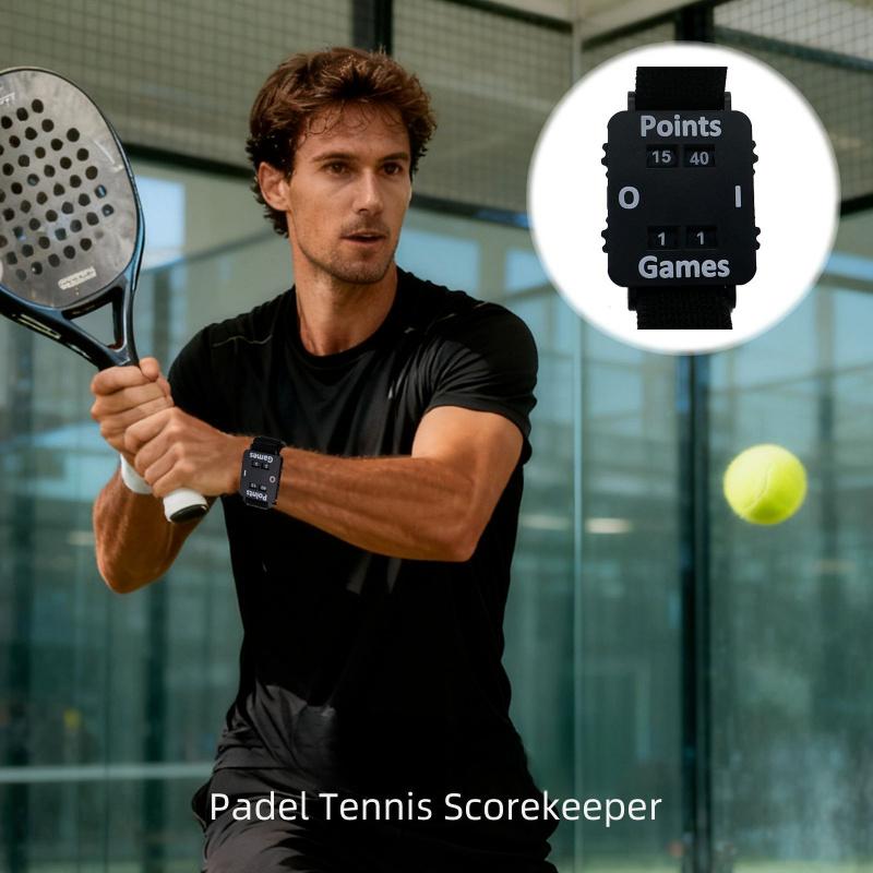 

Portable Score Keeper Wrist Band Padel Tennis Wrist Score Counter Adjustable Wristband Instant Score Tracker Sport Accessories чорний