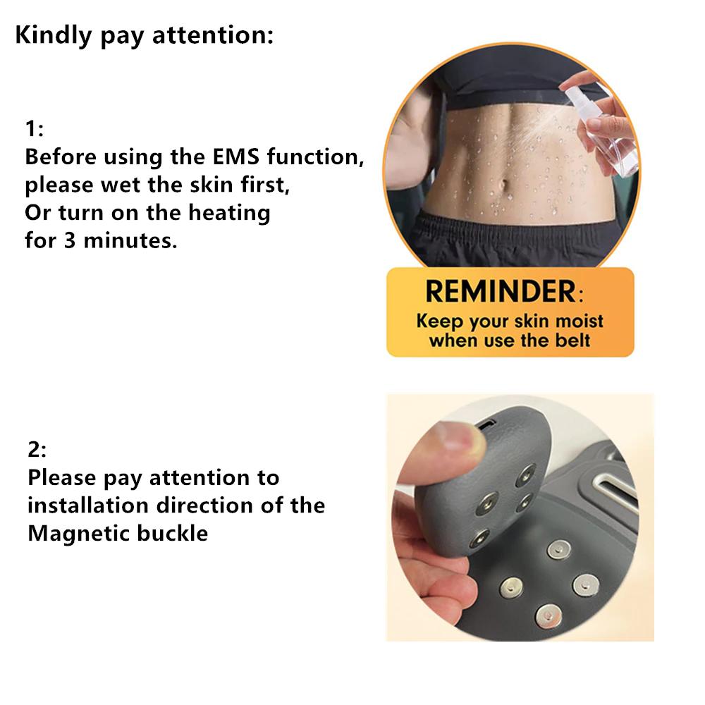 Pad de încălzire pentru perioada menstruală centură caldă centură de masaj fierbinte ameliorează durerile menstruale cracker de spate targă EMS stimulator muscular