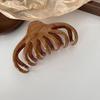Chinese Style Lacquer Wood Hair Claws for Women Retro High-End Large Wooden Shark Clip Gentle Back of Head Hair Accessories Gift