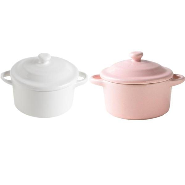 Microwave & Oven Safe Ceramic Stew Pot with Lid